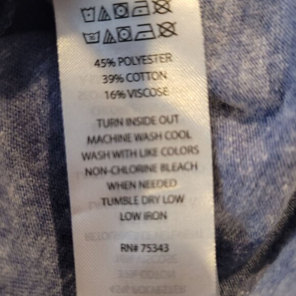 C&C California Mens Long-Sleeve Henley Shirt Blue Heather XL - Picture 5 of 6